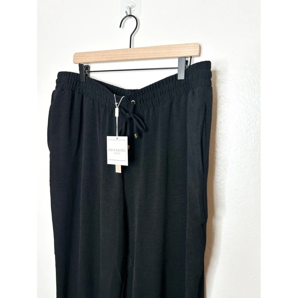 NWT Zac & Rachel High Rise‎ Wide Leg Casual Pull On Pants Plus Size 2X